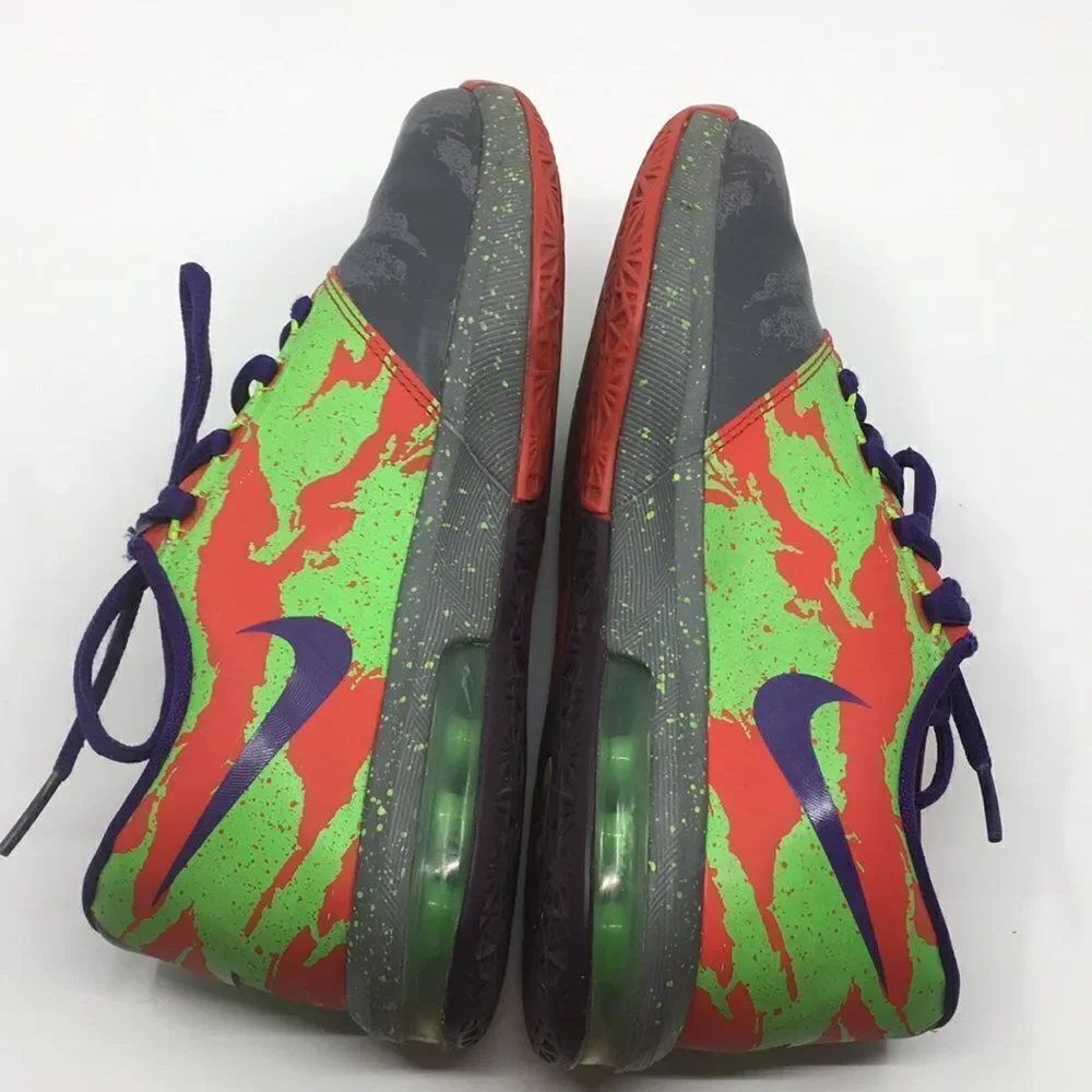 Nike KD 6 VII energy Kevin Durant gray neon green Size kids 4 Youth